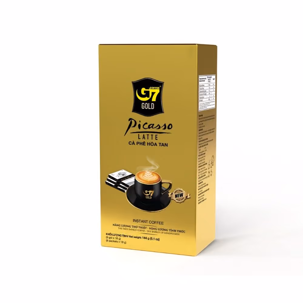 Ảnh sản phẩm Cà phê G7 Gold Picasso Latte hộp 8 gói