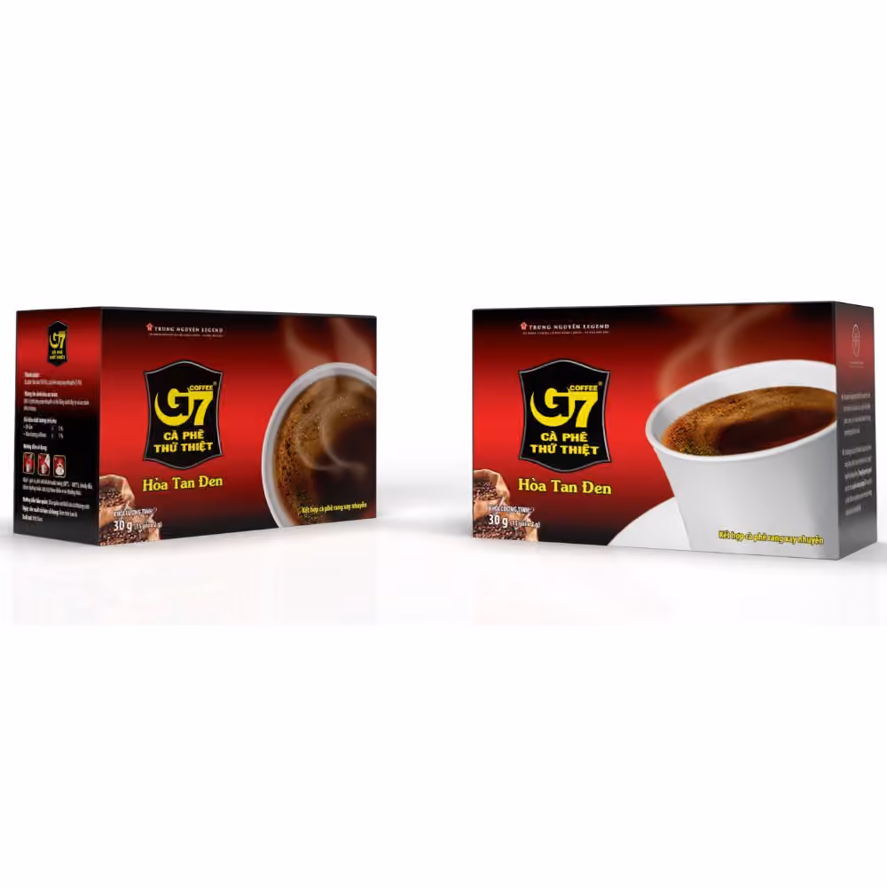 Ảnh sản phẩm Cà phê G7 hòa tan đen - Hộp 15 gói 2gr