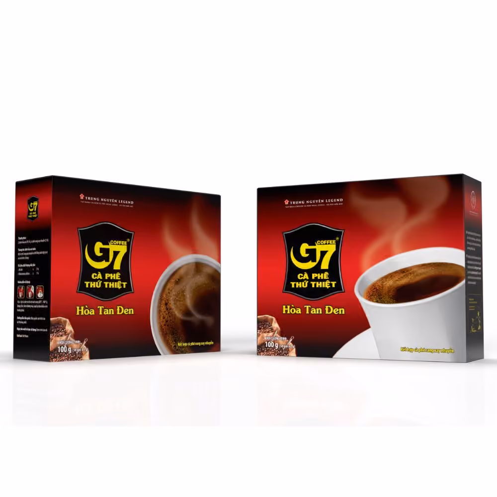 Ảnh sản phẩm Cà phê G7 hòa tan đen - Hộp 50 gói 2gr
