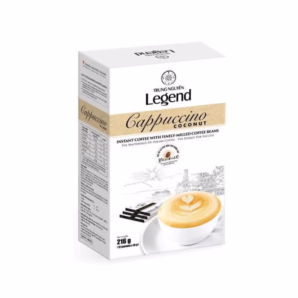 Ảnh sản phẩm Trung Nguyên Legend Cappuccino Coconut 12 sticks 18gr (2/3)