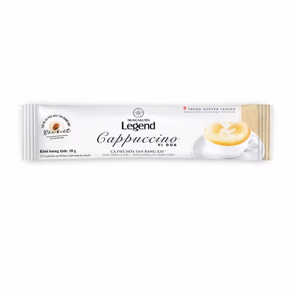 Ảnh sản phẩm Trung Nguyên Legend Cappuccino Coconut 12 sticks 18gr (3/3)